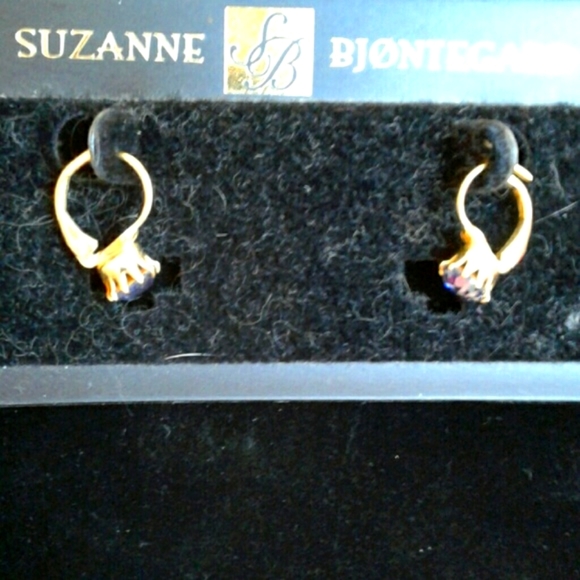 Suzanne Bjontegard 2ct Amythest Gold 14K Demi Set - Picture 6 of 8
